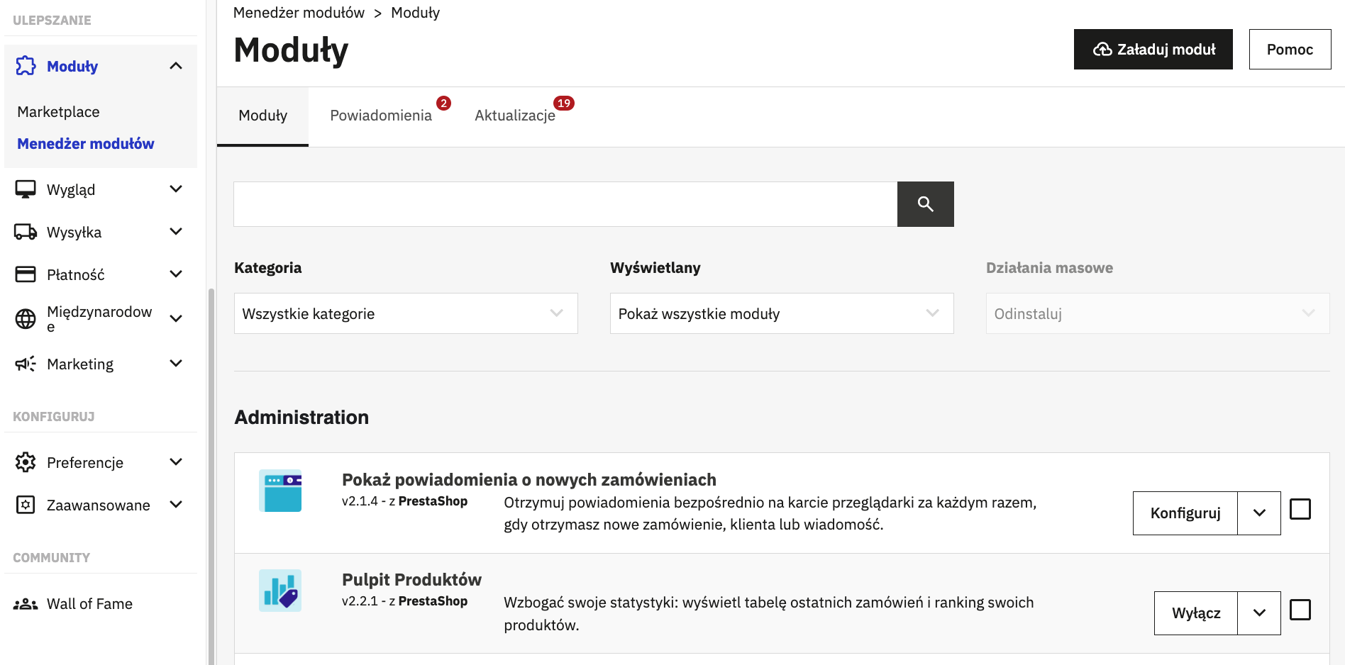 Menedżer modułów