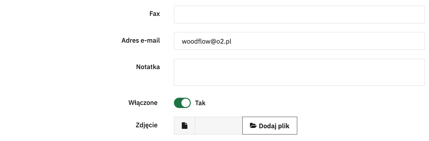 E-mail sklepu