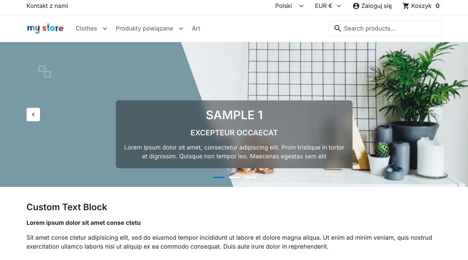 Motyw Hummingbird 2.0 – strona główna sklepu PrestaShop na froncie
